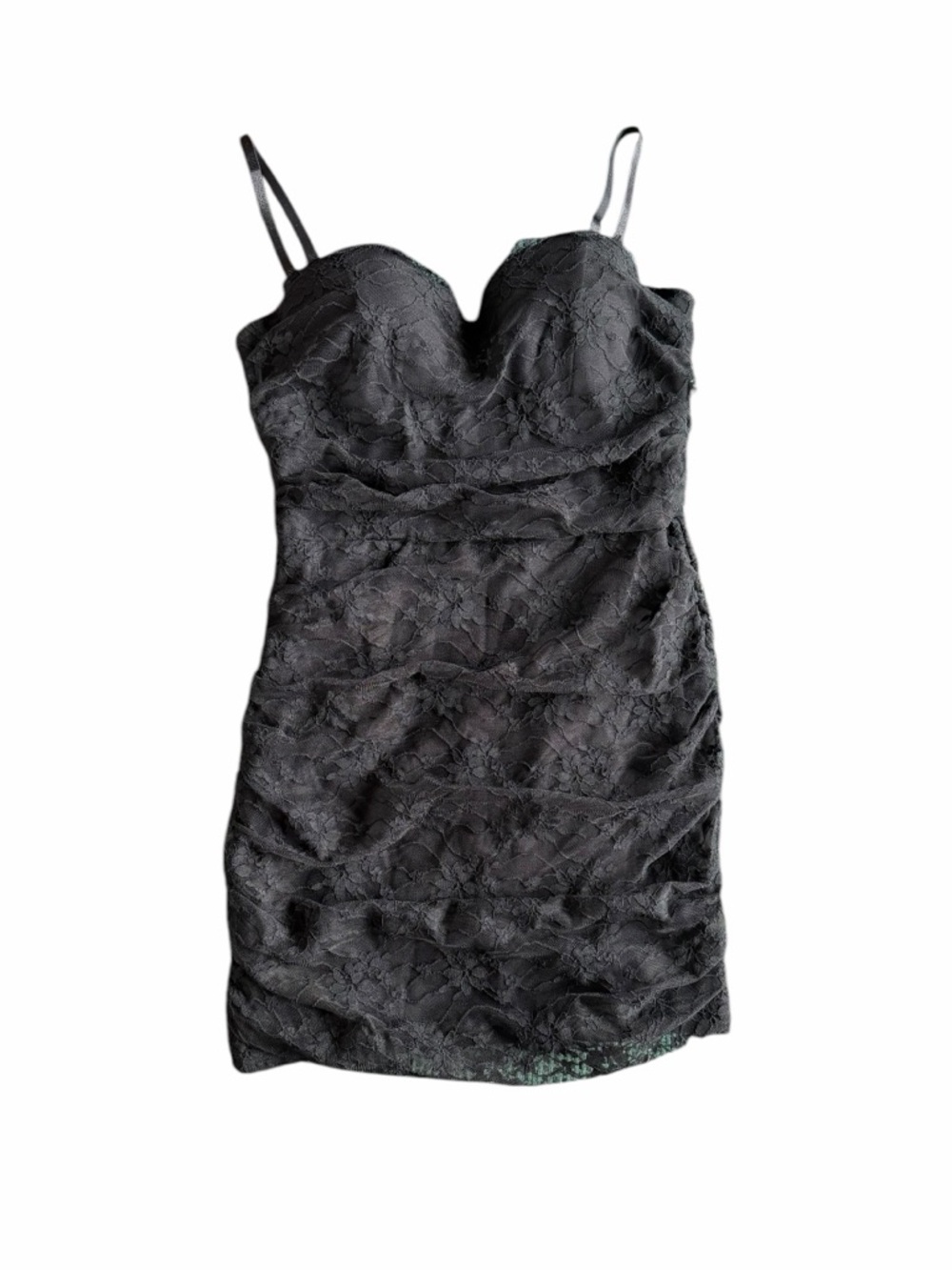 🌟Windsor🌟 Black Lace Trim Bodycon Mini Dress